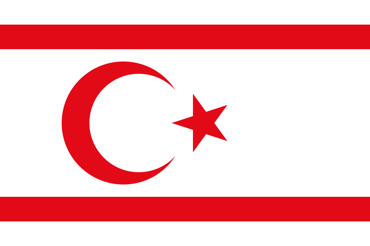 Turkish Republic of Northern Cyprus (TRNC) Flag