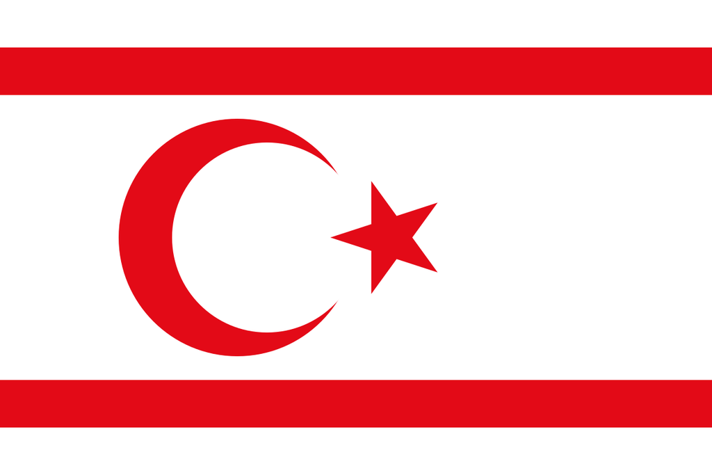 Turkish Republic of Northern Cyprus (TRNC) Flag